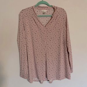 Christopher&Banks. Size Large. Color Blush with black details